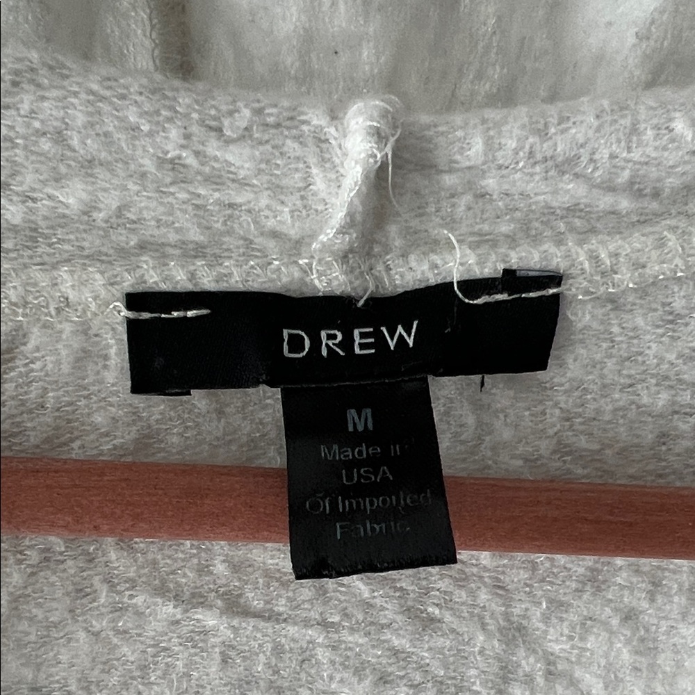 DREW Light Gray Hoodie with Black Drawstrings - Picture 4 of 5